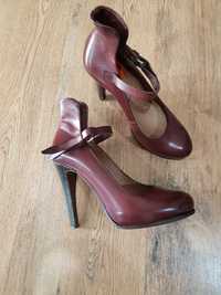 Superbi pantofi dama handmade piele naturala model deosebit 37