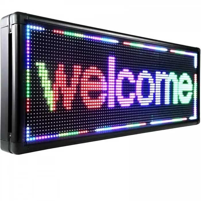 Panou reclama LED de exterior programabil 70x20 cm - RGB cu WiFi