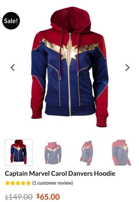 Дамски / детски суитшърт суичър на Marvel