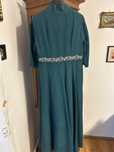 Rochie verde de gală din mătase