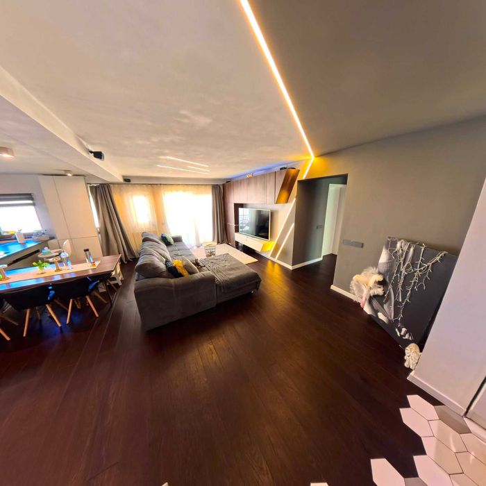 Apartament premium, 3 camere, 106 mp + terasă 17,5 mp, mobilat complet