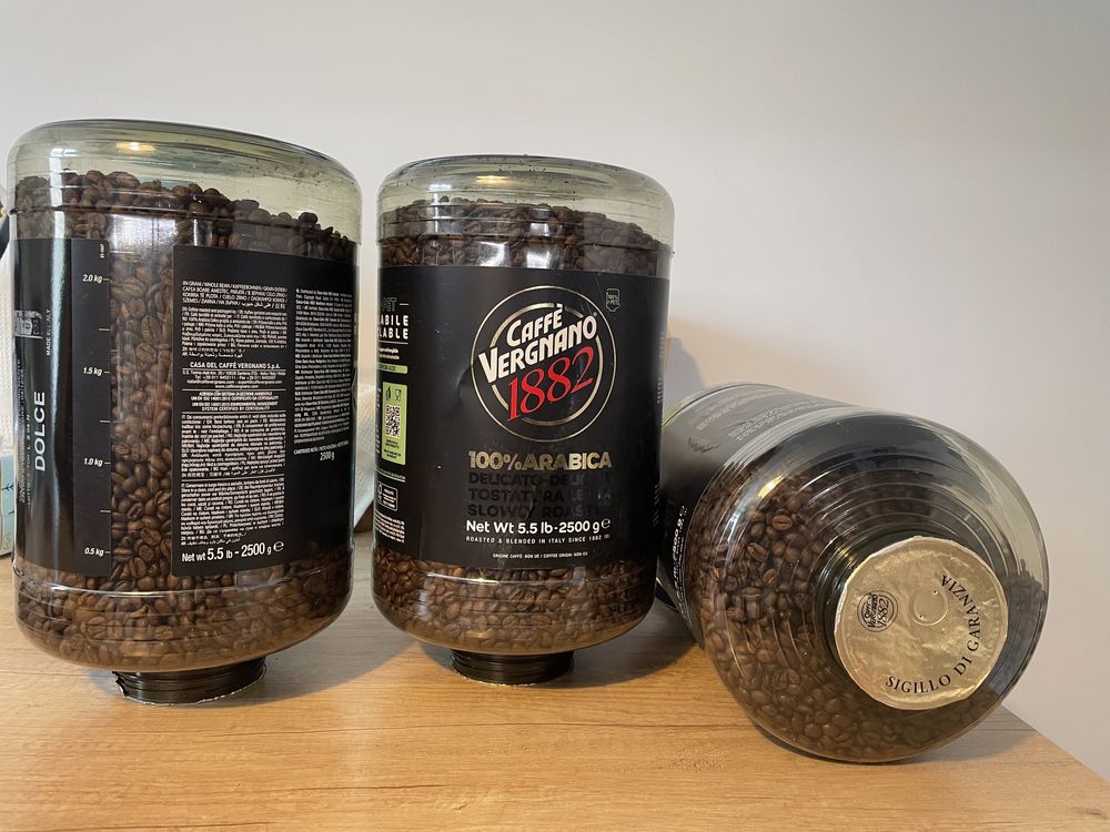 Cafea arabica 100%,boabe 2,5 kg Vergnano 1882