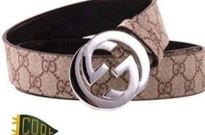 Set Gucci unisex (curea+palarie marime universala),logo metalic, sacul