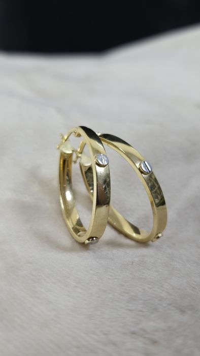 Серьги золотые ЖанТаС ломбард Астана