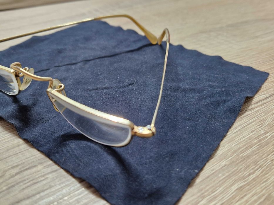 Ochelari vintage,ALGHA 20,suflati cu aur 12K, Fabricati în Anglia,1950