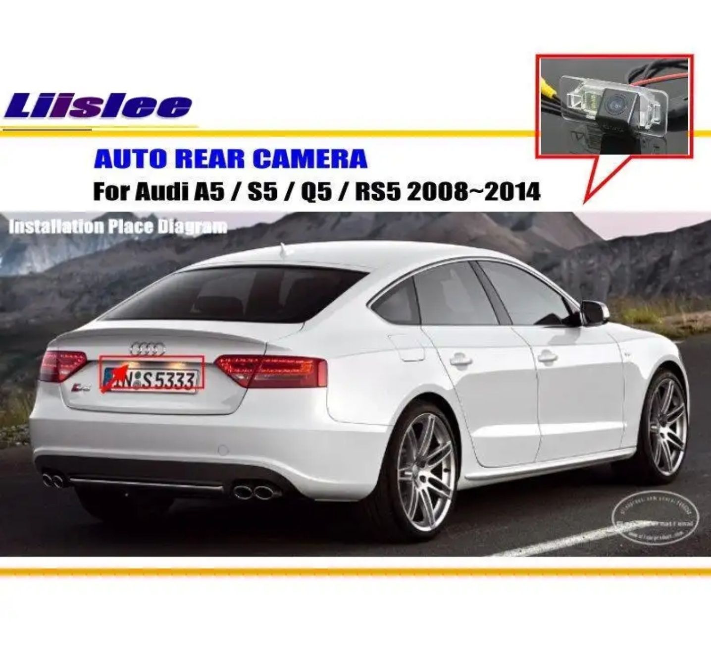 Камера за задно виждане за Audi Q3/Q5/A4/A5/A7 (2008+)