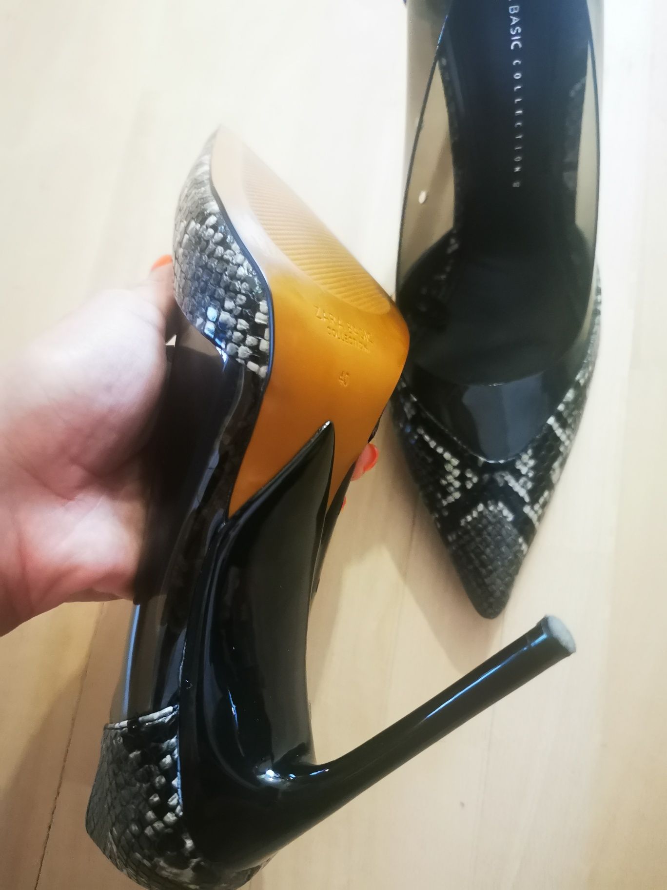 Pantofi Stiletto Animal Print Zara