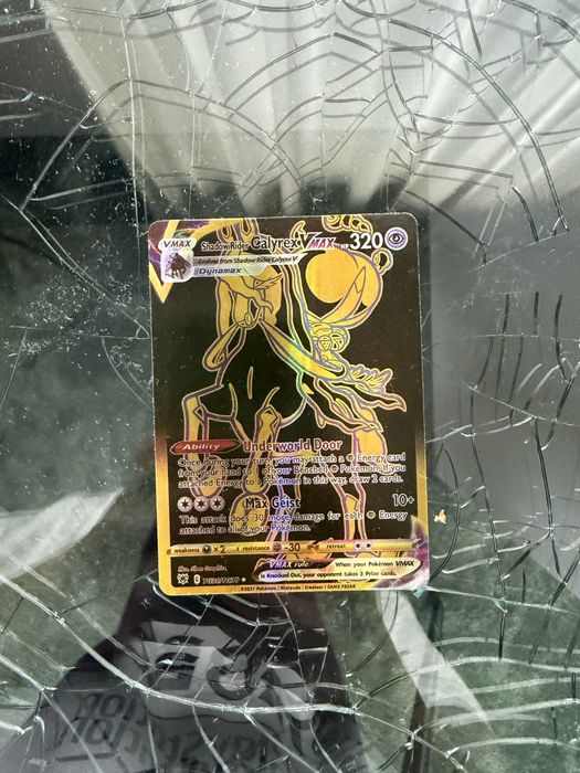 Cărți Pokemon Ice Rider Calyrex Și Shadow Rider Galyrex în stare bună.