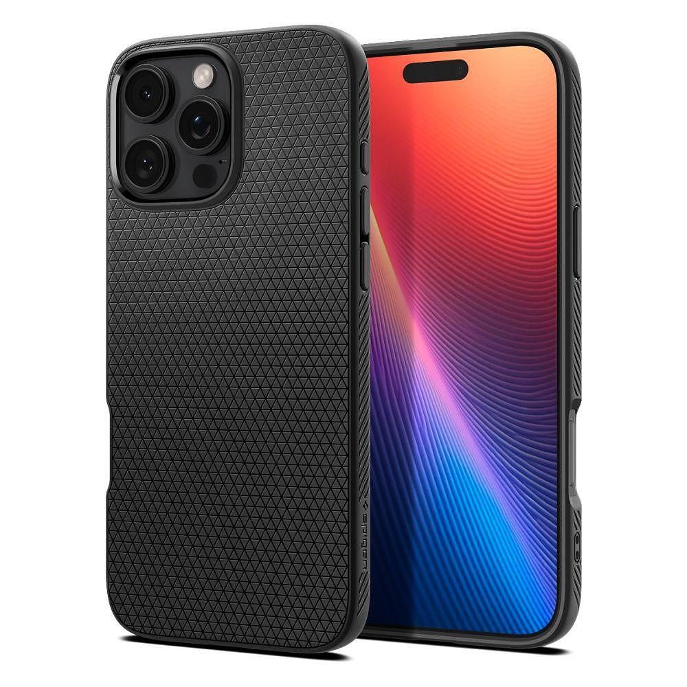 Кейс spigen liquid air за iphone 16 pro max matte black