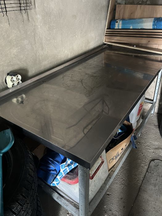 Стол разделочный с бортиком нержавейка