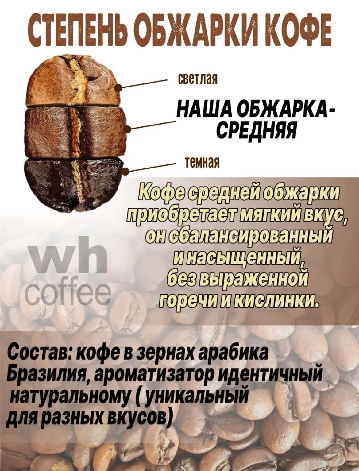 wh coffee ›
Кофе в зернах 250г Соленая карамель