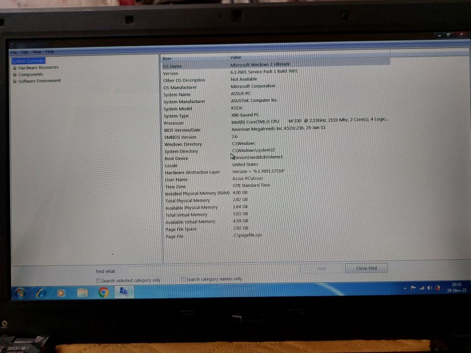 Laptop Asus X52J fara acumulator