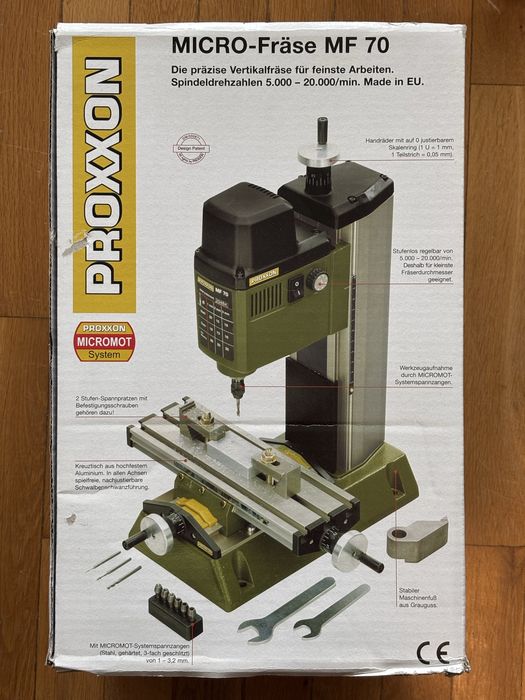 Мини колонна фреза за метал PROXXON MF 70