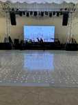 Ring de dans alb cu led-uri,