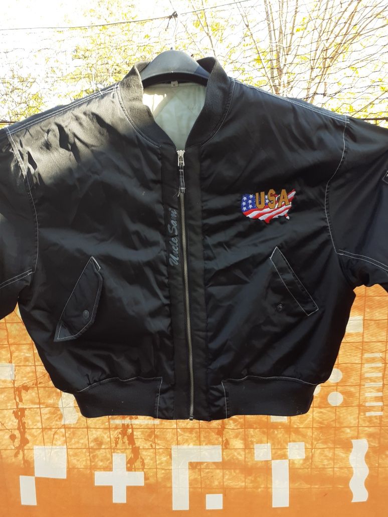 Geacă USA,barbati,bomber vintage/Uncle Sam/matlasata/XL