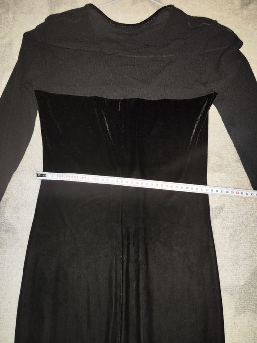 Rochie neagra din catifea