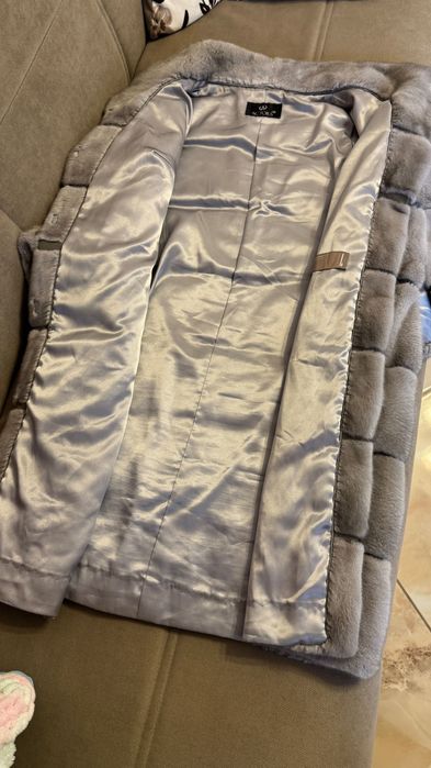 #100 Палто от норка.XL.Actors.Визон.Естествена кожа с косъм.