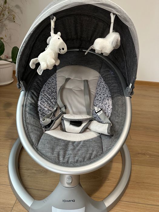 Електрическа люлка Cangaroo - iSwing, графит