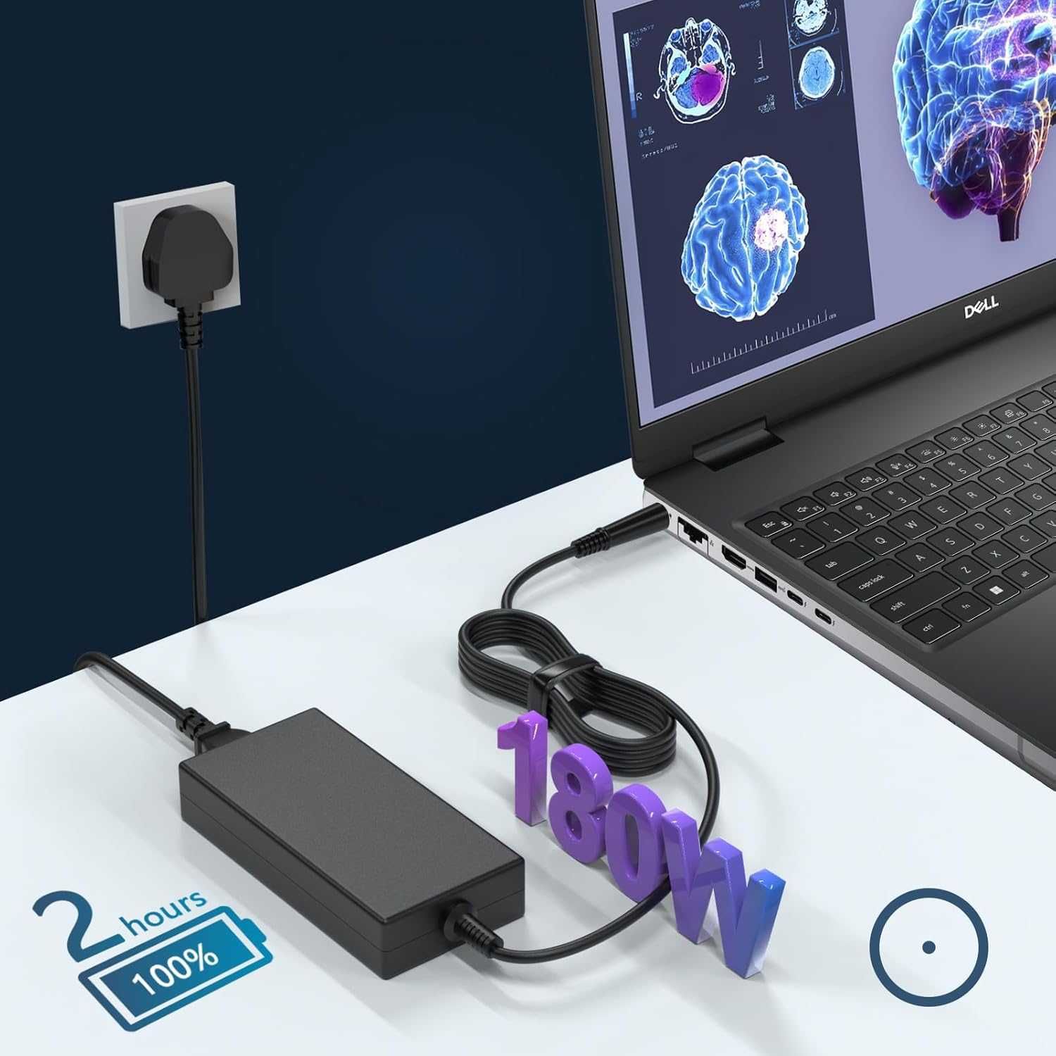180W AC  Захранващ адаптер за докинг станция Dell Dock WD19 WD19S и др