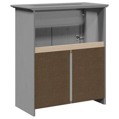 Dulap pentru chiuvetă de baie „BODO" gri 70x35x80 cm