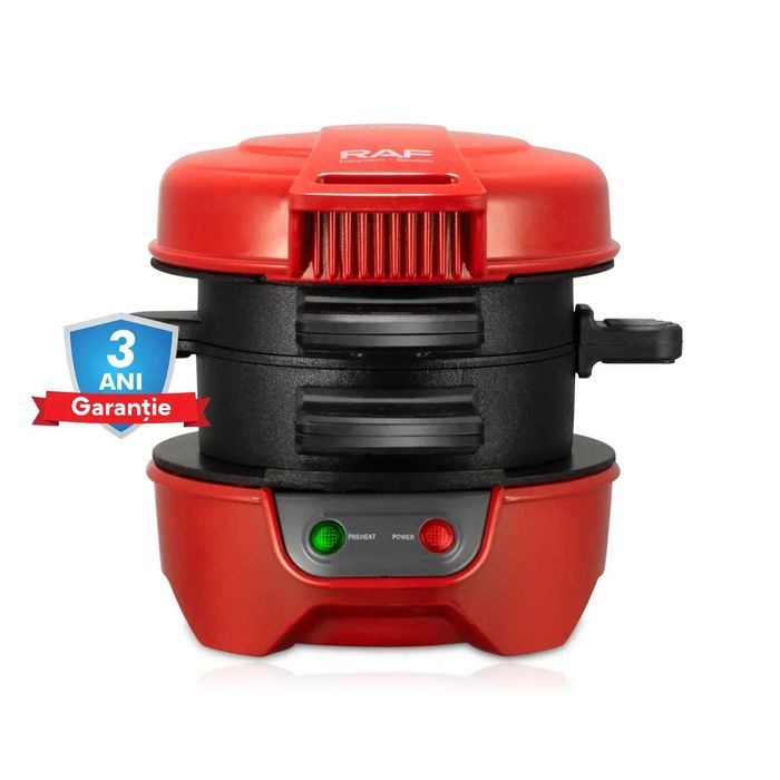 Aparat Sandwich si Burger RAF 666, 600W, Placi Antiaderente