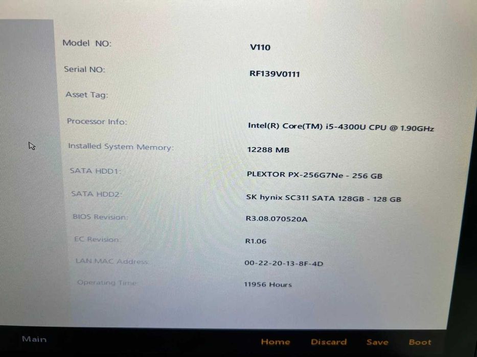 Laptop GETAC Fully Rugged i5-4300U SSD M2 256Gb+128 Gb 12GB Ram Touch