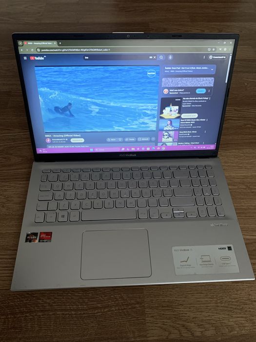 Laptop Asus Slim display 15,6 led model nou,12gb ram ddr4,ssd 256gb m.