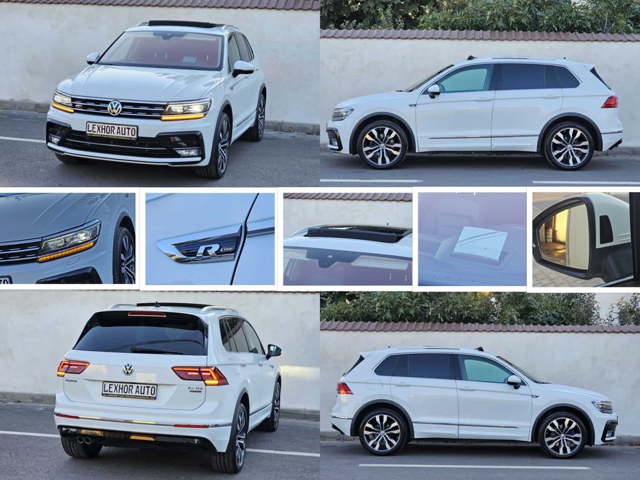 VW Tiguan R-LINE 2.0TDI 190cp 4x4 DSG Matrix HUD Pano Cam360gr FULLL