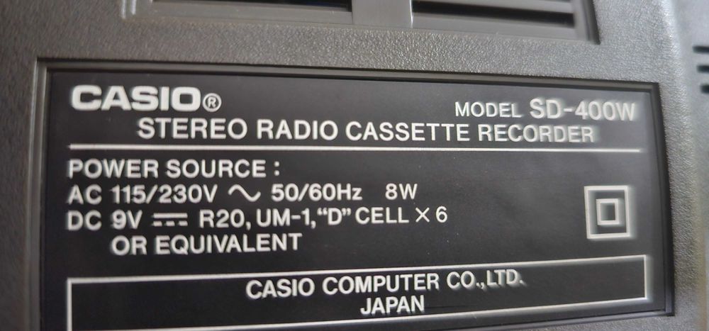 casetofon dublu casette casio