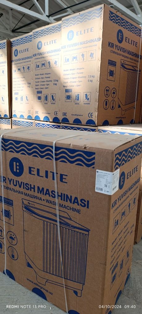Kir yuvish mashinasi.  3-yillik garantiya va serviz hizmati bor.