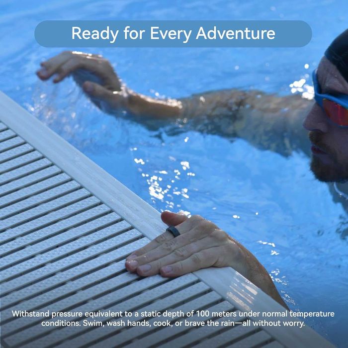 RingConn Gen 2 умное кольцо (Size 9, Black) Подарок силиконовый чехол