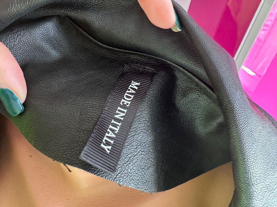 Geaca franjuri imitatie piele