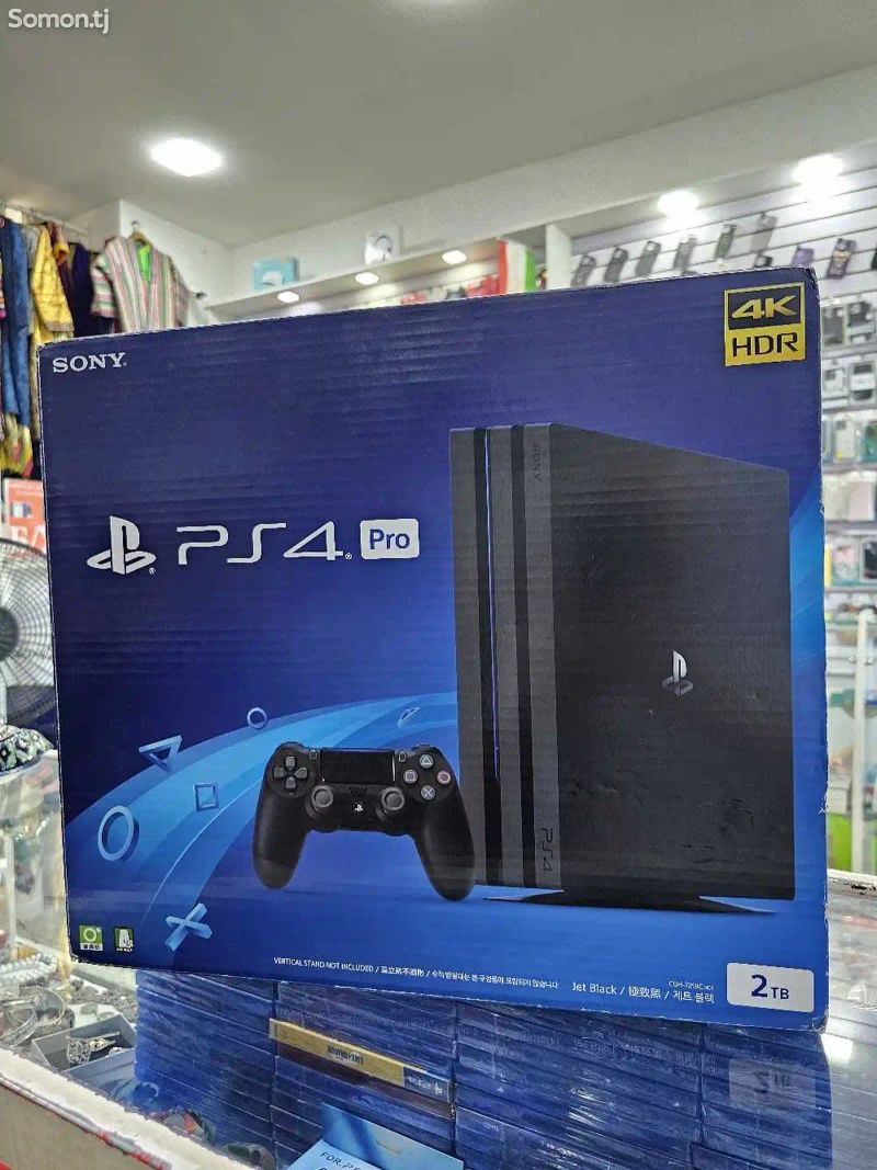 PS4 PRO 2TB Память 2 Джойстика и Игра Футбол 2025 года