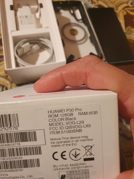 Huawei p30 pro impecabil cutie cablu husa folie