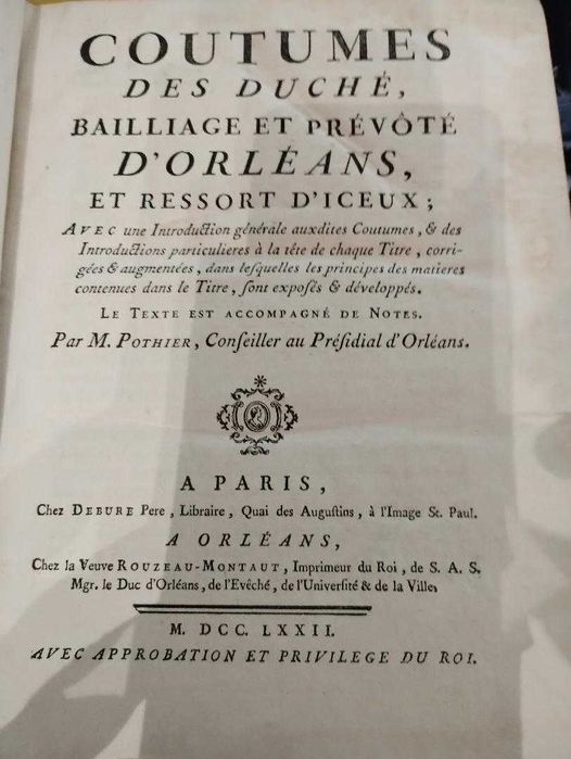o carte veche  1772 in limba franceza