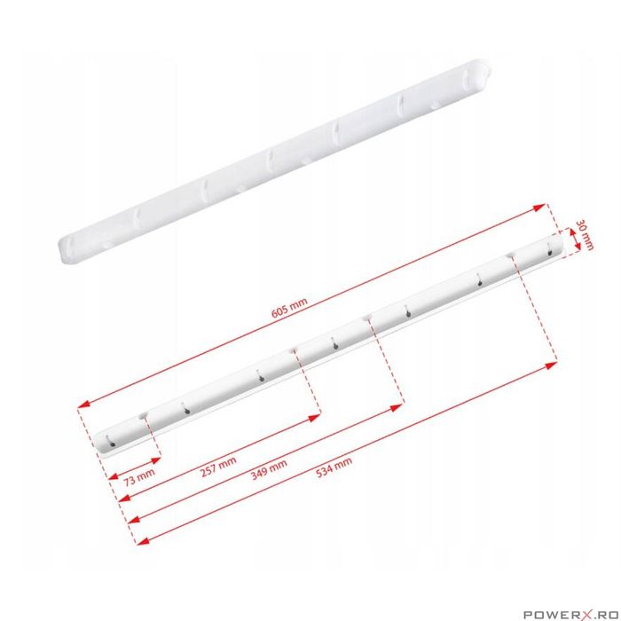 Uscator rufe de tavan 7x190 cm Sepio