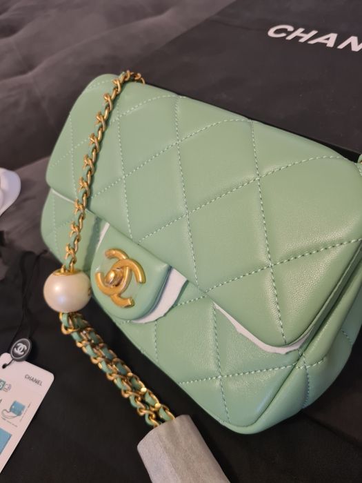 Chanel bag Pearl Crush - 21 cm - piele naturala/premium/full pack