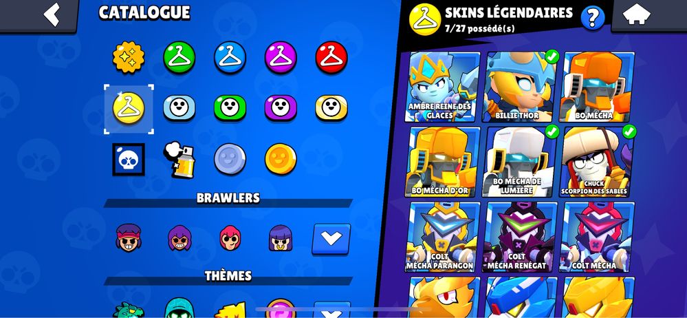 АККАУНТ BRAWL STARS 3 35, 14 30+, Скинов на 20к гемов, все бойцы