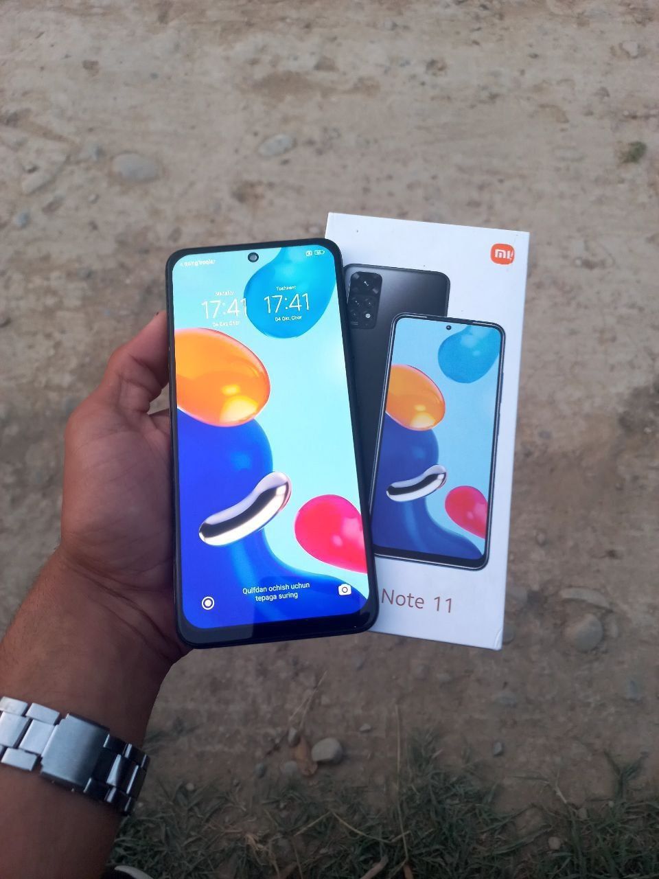 Redmi not 11 global sotiladi
Xolati yaxshi
Aybi yoʻq
Xotira 128 talik