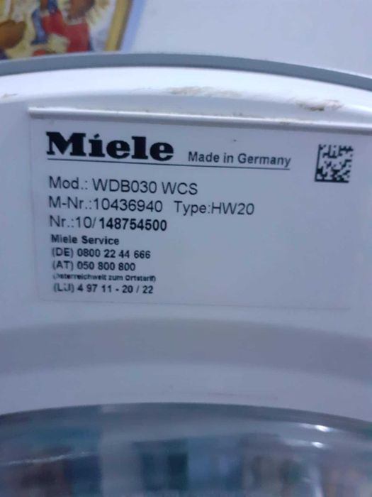 Miele WDB030 WCS pentru piese
