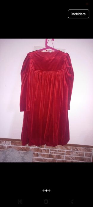 Rochie catifea fete 8 ani