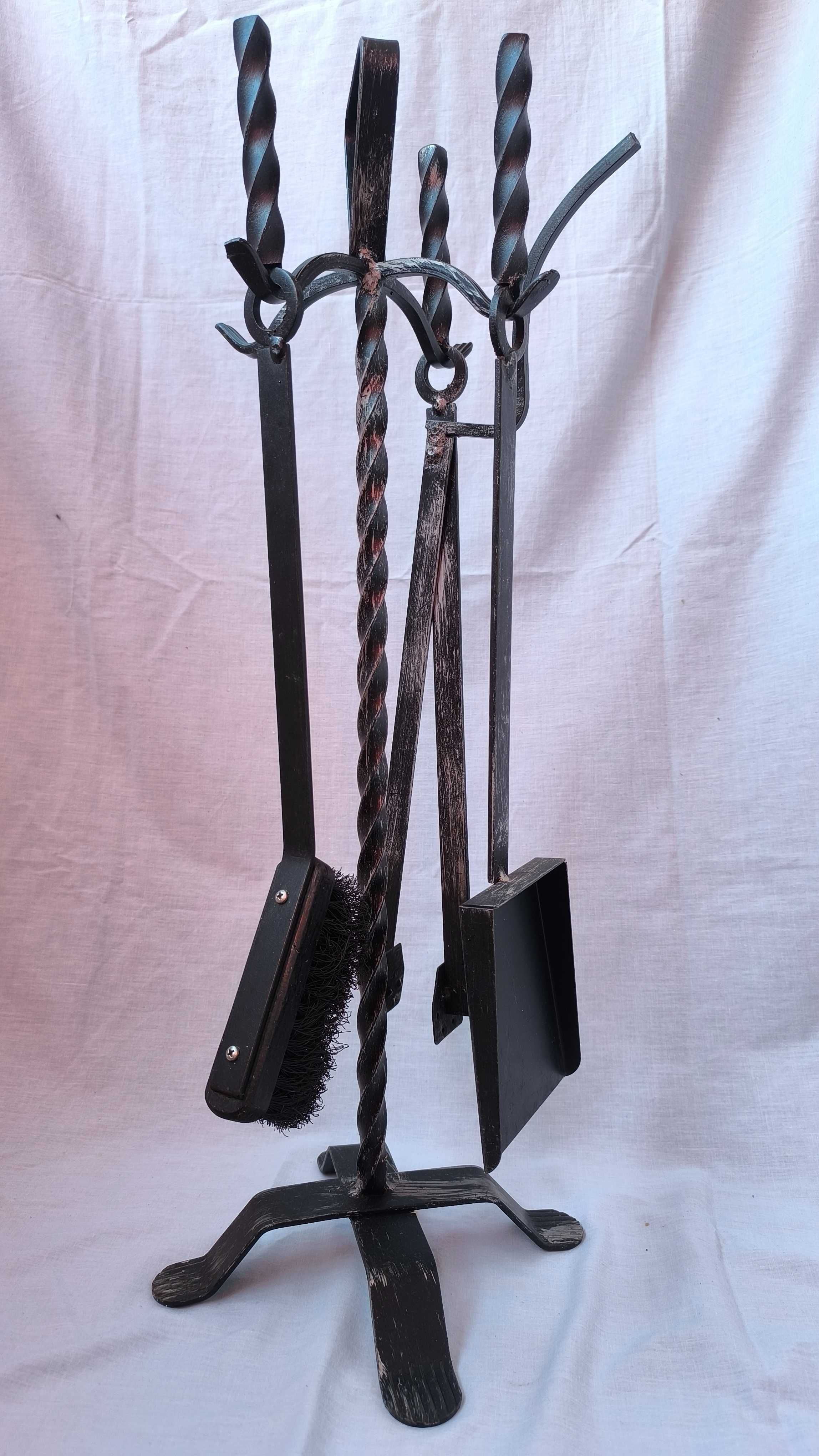 ustensile semineu accesorii gratar soba decor vintage fier forjat