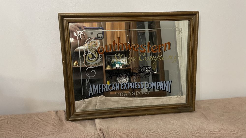 Reclama Gravata Oglinda Southwestern Stage Company American Express