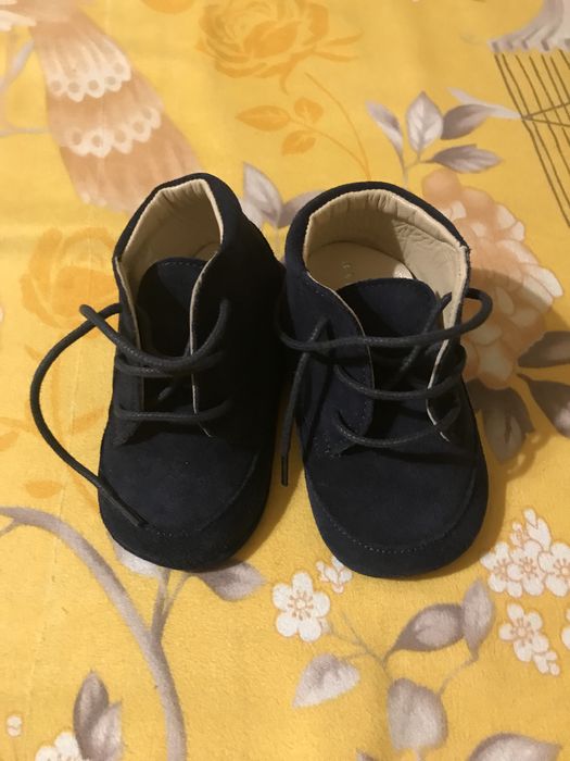 Mocasini piele intoarsa Baby Avus - botez- marimea 18-19