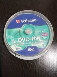 Set 7 x DVD-RW Verbatim noi reinscriptibile 120 min 4.7 GB viteza 4x