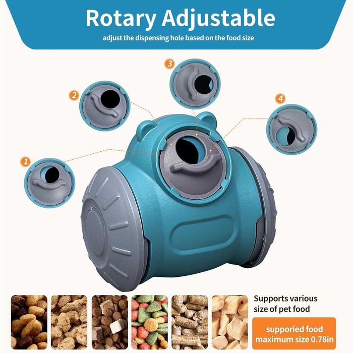 Akssup Интерактивна играчка за кучета, пъзел с форма на робот