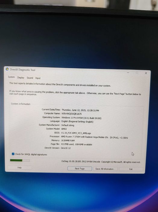 Pc NiPoGi AM02 AMD Ryzen 7 5700U 16GB DDR4 cu display portabil