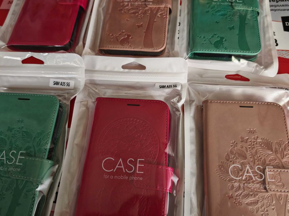 Samsung Galaxy A55 , Samsung Galaxy A35 цветни луксозни тефтери