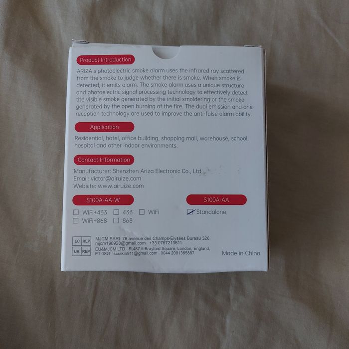 Detector de fum - senzor de fum