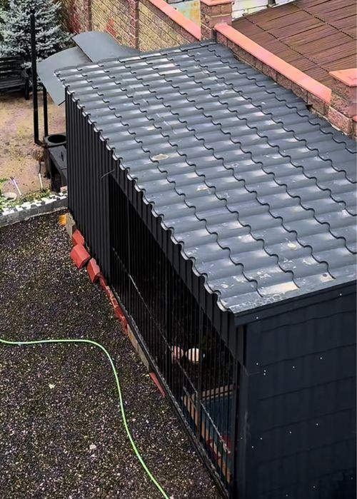 большой и прочный вольер для собаки